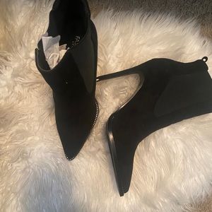 Fashion Nova diamond black boots